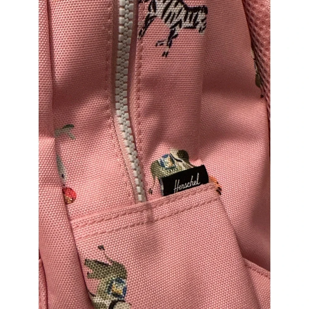 Herschel Supply Co Kids Mini Pastel Pink Backpack-Zoo Animal Print-Rare